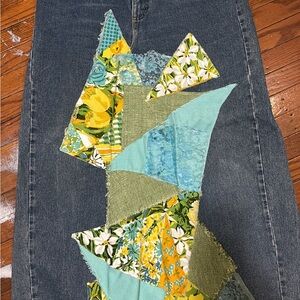 Patchwork Denim Jeans